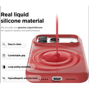 iPhone 17 Pro Red Silicone Case – Soft Protective Cover