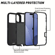 iPhone 18 Pro Max Triple Layer Armor Hard Case - Mobile Phone