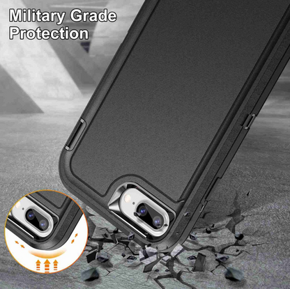 Angled view iPhone 7 Plus Triple Layer Armor Case NZ