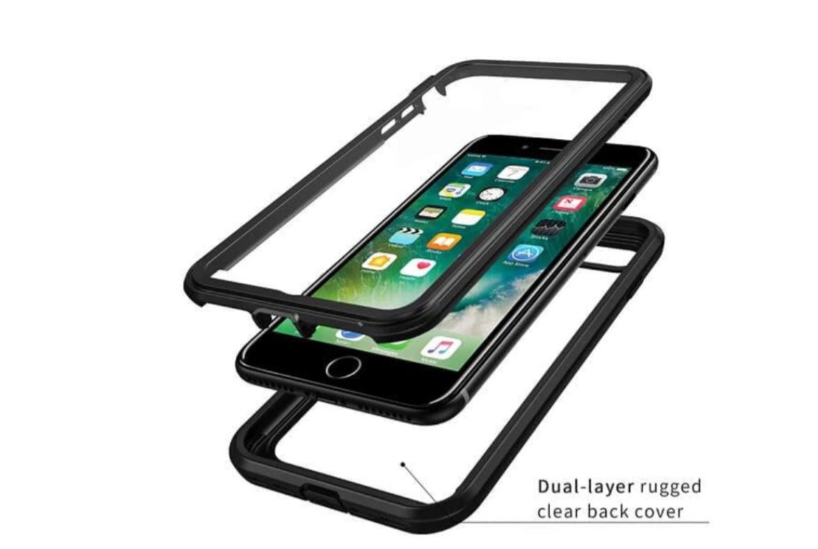Front view of iPhone 8 Plus waterproof & shockproof case NZ