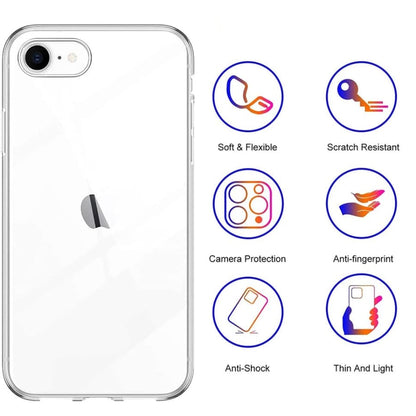 Silicone Case for iPhone SE (3rd / 2nd Gen) (Clear)