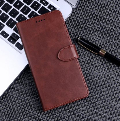 Full Angle Leather Wallet Case Red