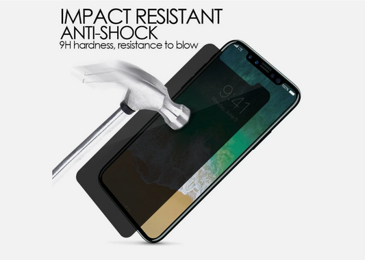 iPhone X Privacy Anti-Spy Tempered Glass Side View