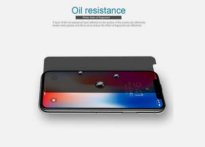 Rounded Edge Case-Friendly Privacy Tempered Glass for iPhone X