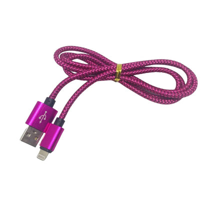 Charger Cable for iPhone/iPad 1m (Rose Red)
