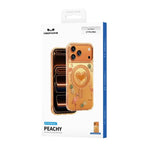 Keephone 3D Heart Glitter Case for iPhone 18 Pro Max | MagSafe Compatible (Peachy) - Mobile Phone