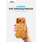Keephone 3D Heart Glitter Case for iPhone 18 Pro Max | MagSafe Compatible (Peachy) - Mobile Phone