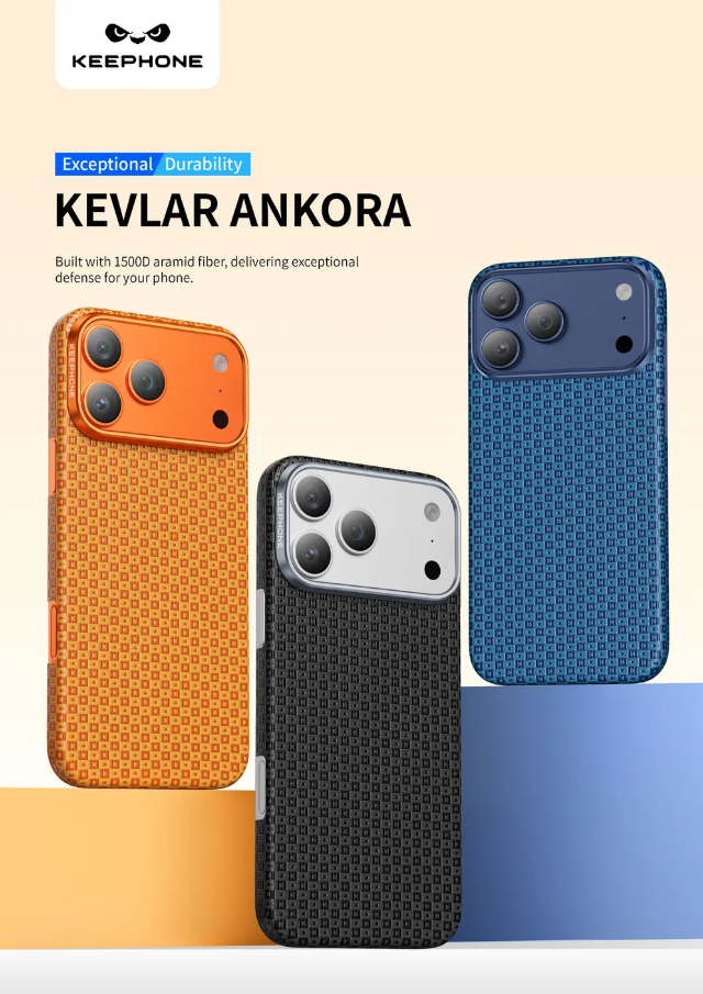 Keephone Ankora Genuine Kevlar Case for iPhone 17