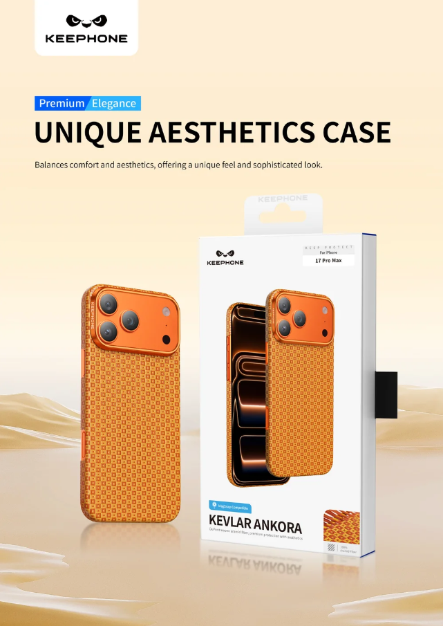 Keephone Ankora Genuine Kevlar Case for iPhone 17