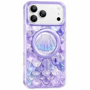 Keephone Iceland Glitter Case for iPhone 17 Pro Max | 3D Diamond Shell MagSafe - Purple - Mobile Phone