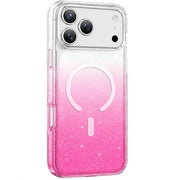 Keephone Lillian Premium Glitter Clear Case for iPhone 17 Pro Max (LILLIAN) - Pink - Mobile Phone