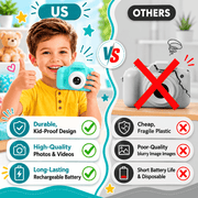 kids digital camera with compact design and built-in screen