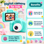 kids digital camera with compact design and built-in screen