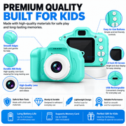 kids digital camera with compact design and built-in screen