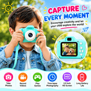 kids digital camera with compact design and built-in screen