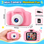 kids digital camera with compact design and built-in screen