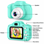 kids digital camera with compact design and built-in screen
