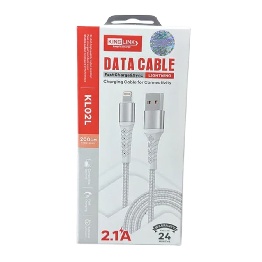 Kinglink 2m USB-A to Lightning Cable KL02L