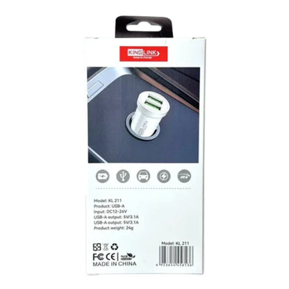 Kinglink 3.1A 2 USB car charger KL211