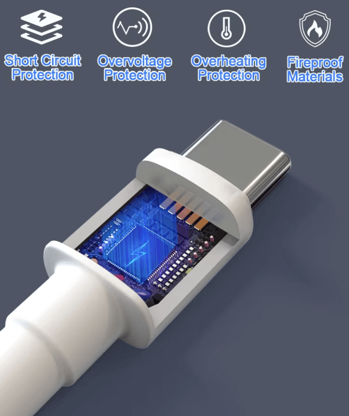USB-C to USB-C high-power charging cable