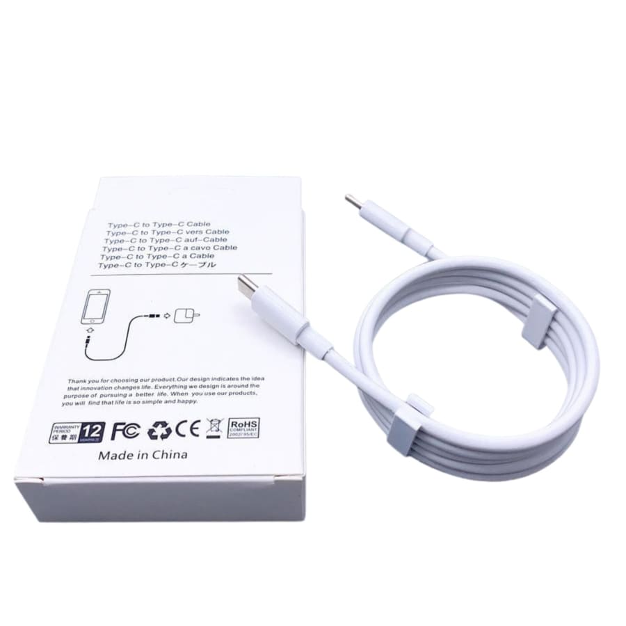 Type C to Type C Charger Cable - 1m