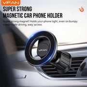 Magnetic Air Vent Phone Mount with 360° Rotation & Hook Locking (H09)