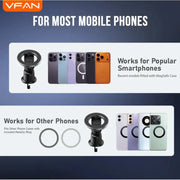Magnetic Air Vent Phone Mount with 360° Rotation & Hook Locking (H09)