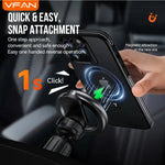 Magnetic Air Vent Phone Mount with 360° Rotation & Hook Locking (H09)