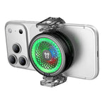 Magnetic Phone Cooler with 7300 RPM Fan RGB Light & Universal Clip (GA6)