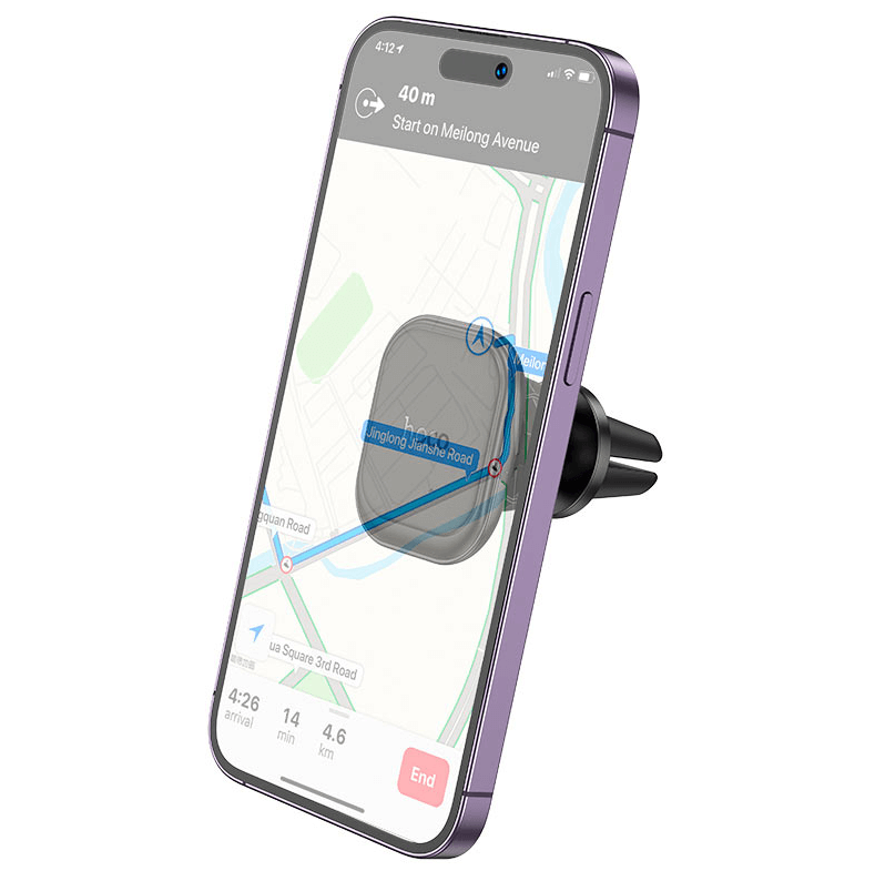 Magnetic phone holder with included iron sheet