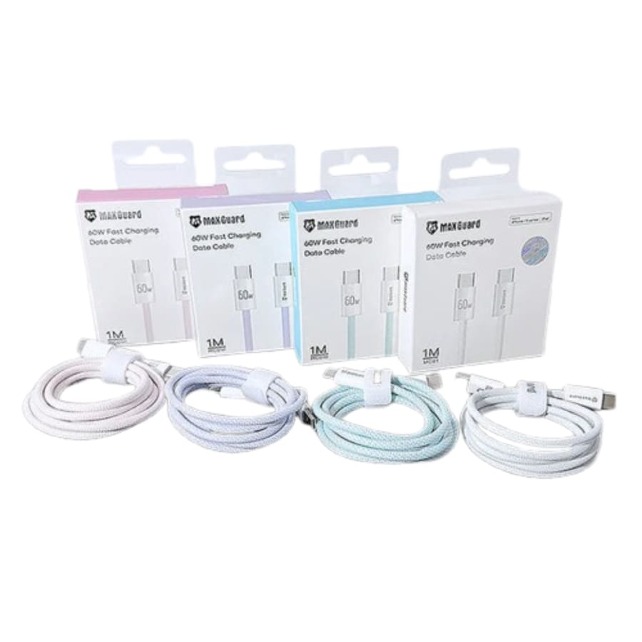 Maxguard 1m Colours 60W Type-C to C cable MC01