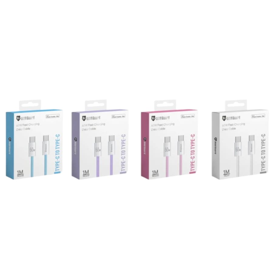 Maxguard 1m Colours 60W Type-C to C cable MC01