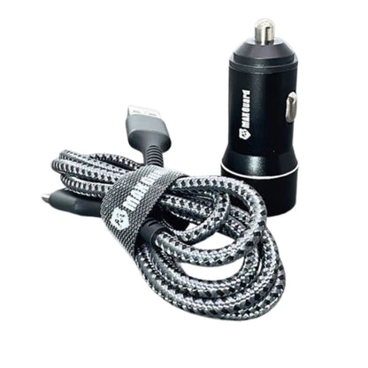 Maxguard 3.1A 2 USB car charger with USB-A to C combo MC039C