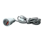 Maxguard 38W USB A + C car charger with Type-C to C combo MC036CC - Accessories