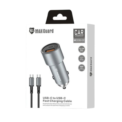 Maxguard 38W USB A+C car charger with Type-C to C combo MC036CC