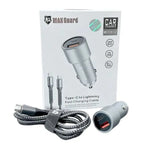 Maxguard 38W USB A + C car charger with Type-C to Lightning combo MC036LC - Accessories