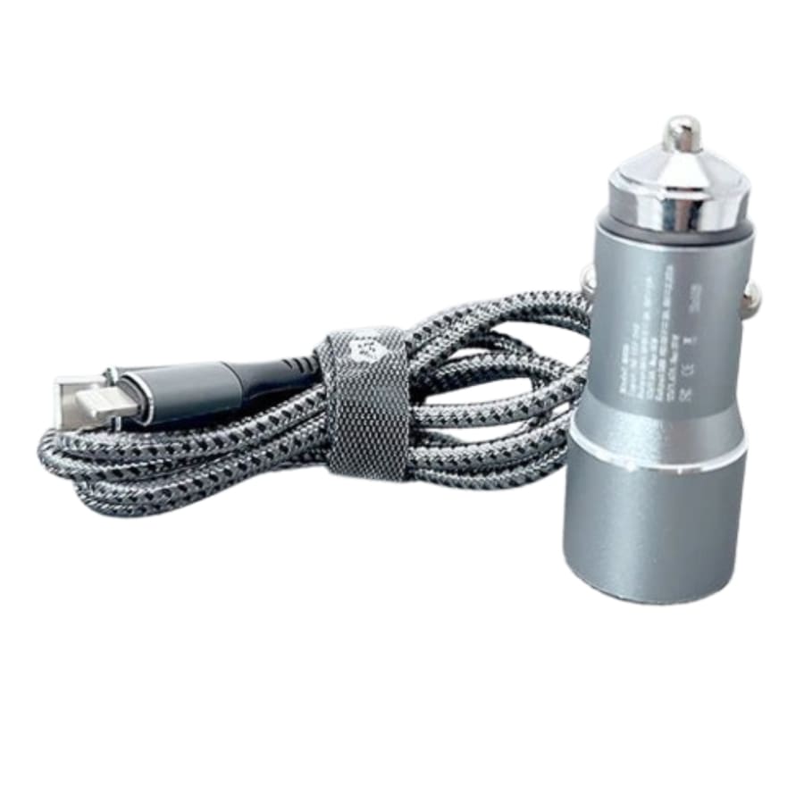 Maxguard 38W USB A+C car charger with Type-C to Lightning combo MC036LC