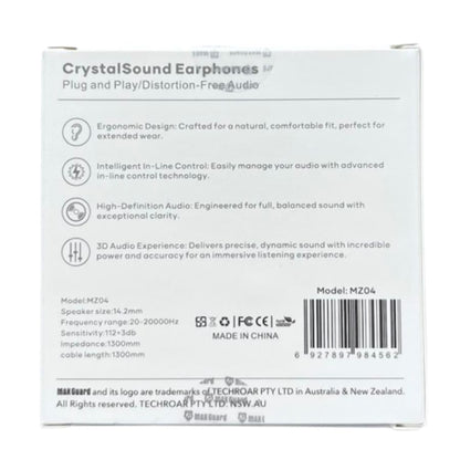Maxguard Crystal Sound Earphones - MZ04