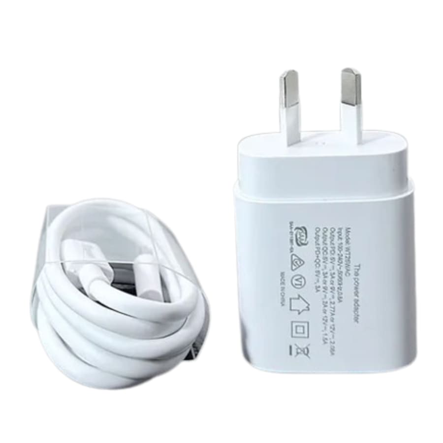 Maxguard PD 25W wall charger with Type-C to C combo WT25WAC/CC
