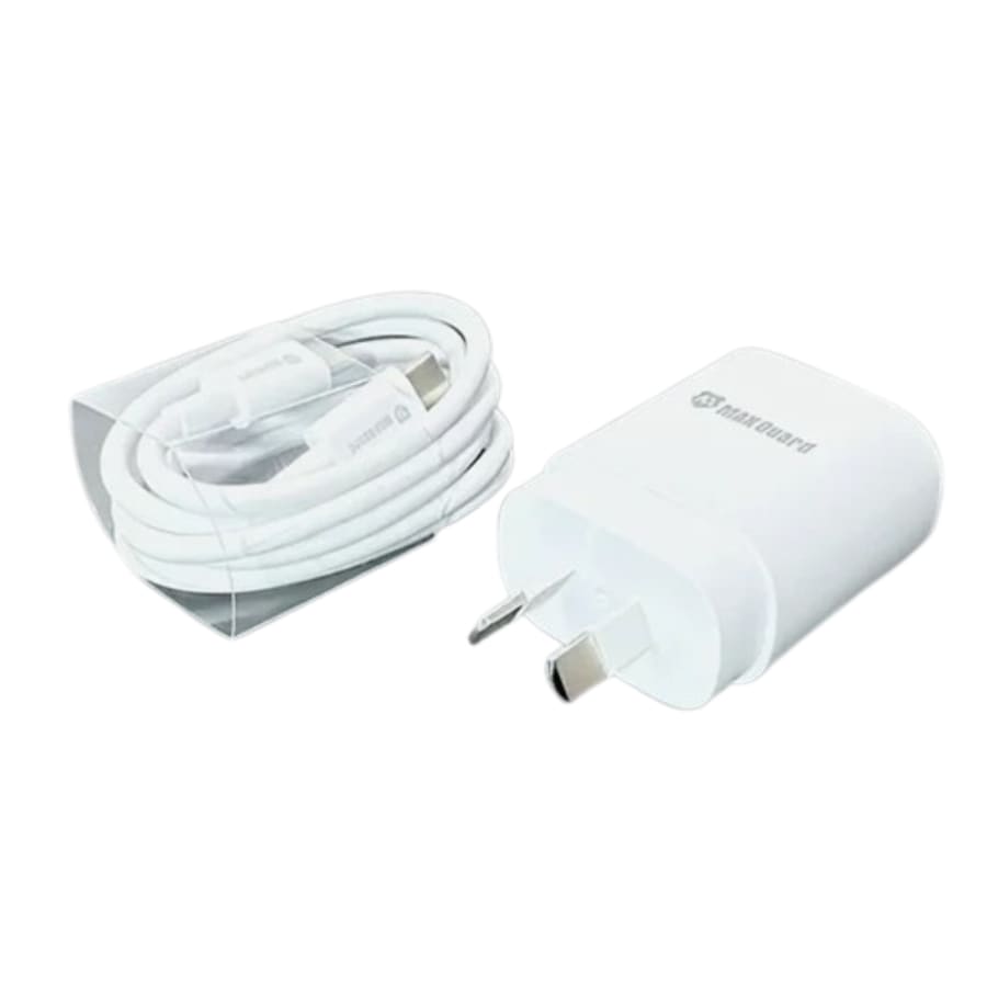 Maxguard PD 25W wall charger with Type-C to C combo WT25WAC/CC