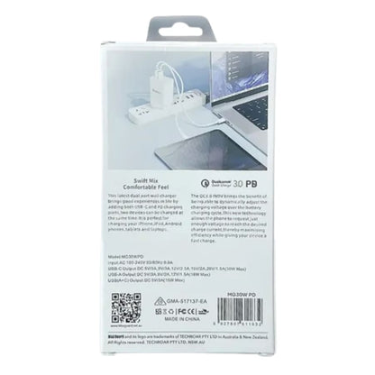 Maxguard PD 30W+ plus QC 18W wall charger MG30WAC/MG30WPD