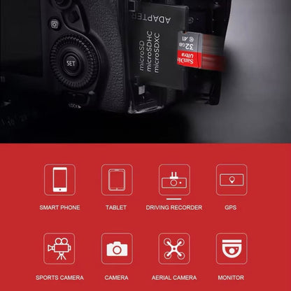 Micro SD Memory Card & Adapter - SanDisk (32GB)