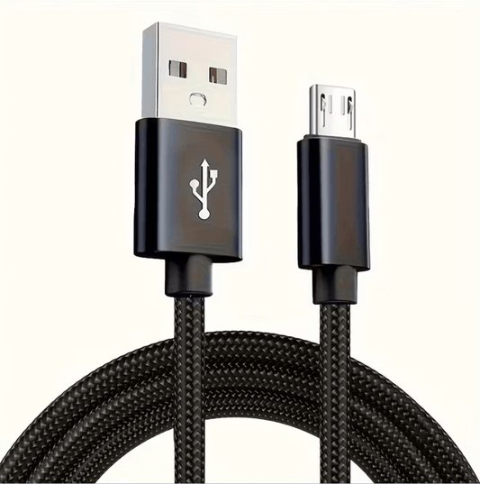Fast charging micro USB nylon braided cable
