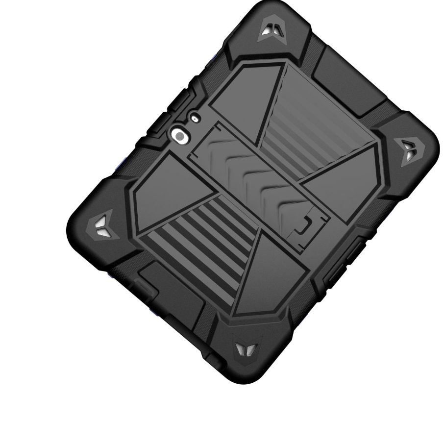 Black rugged case on a white background