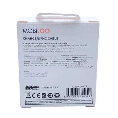 Mobigo 1m 60W Type-C to C cable 201TT
