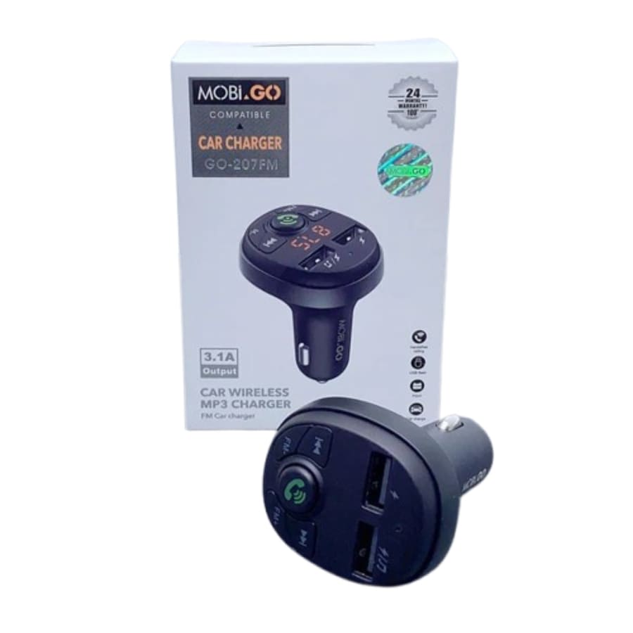 Mobigo 3.1A wireless car MP3 charger GO207FM