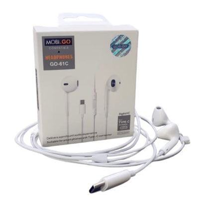 Mobigo GO-61C Earphones (extra bass) (Type C Jack)