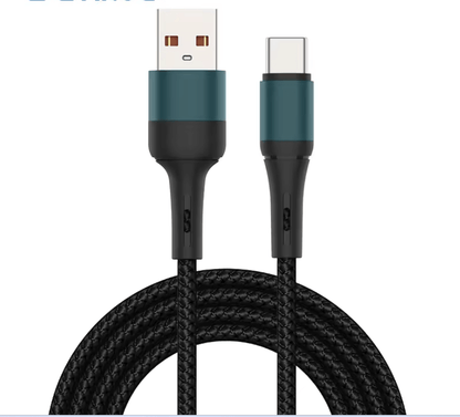 1M nylon braided Type-C fast charging cable