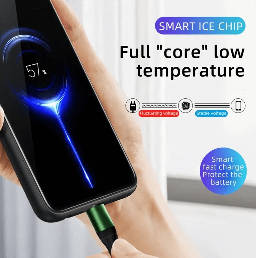 USB-C nylon braided charging cable close-up