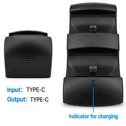 P5 dual controller charging dock for compatible gamepads